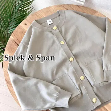 [ 2025SS ] Spick & Span 워셔블 크루넥 가디건