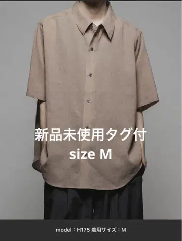 택 포함 미사용 새상품 바리어 루즈 셔츠 - 시어 - 사이즈 M 모카
