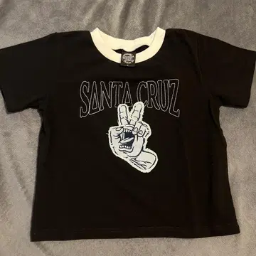 SANTACRUZ 반팔 티셔츠 여성용 미니 크롭 기장