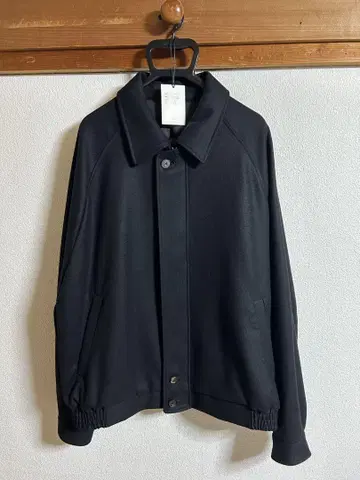 OVERSIZED MELTON HARRINGTON ZIP JACKET