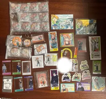 이토타케 아쿠타 낮반 굿즈 묶음 판매 캔뱃지 엽서 등