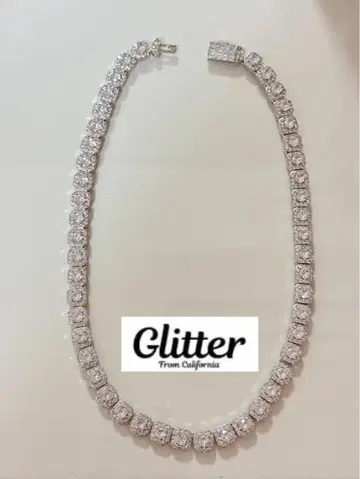 glitter 글리터 테니스 체인 테니스 목걸이