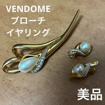 [ 새상품급 ] VENDOME 브로치, 귀찌 세트