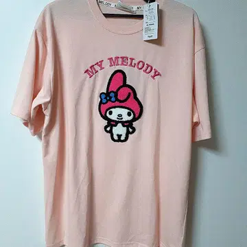 [ 새상품 ] 마이멜로디 티셔츠 빅 자수 L
