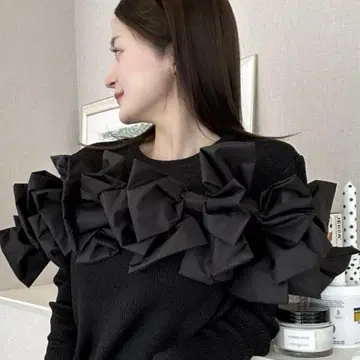 Bibiy RIBBON KNIT 리본 니트 블랙