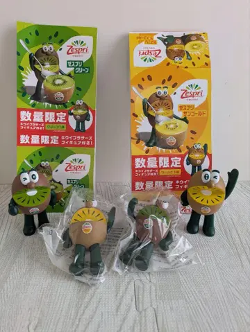 Zespri 키위 캐릭터 피규어 2개 세트
