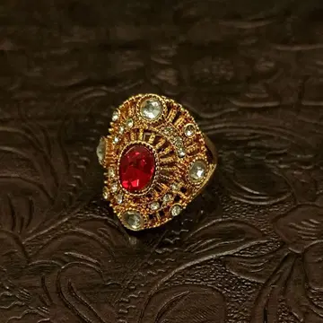 빈티지 골드 지르코니아 레트로 앤티크 반지 18호