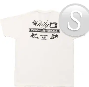 rily RILY 화이트 프린트 T셔츠
