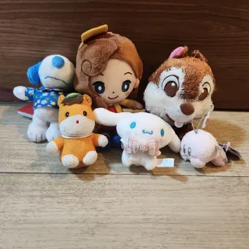 디즈니 캐릭터 미니 봉제 인형 세트