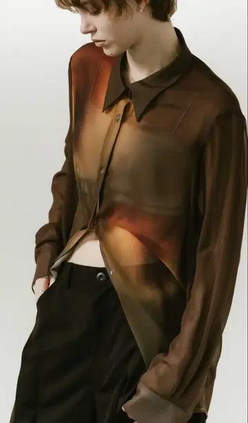 Knuth Marf flower print sheer shirt