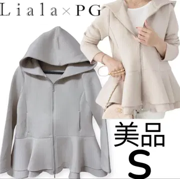 새상품급 Liala x PG 리알라 자켓 본딩 티어드 후드티