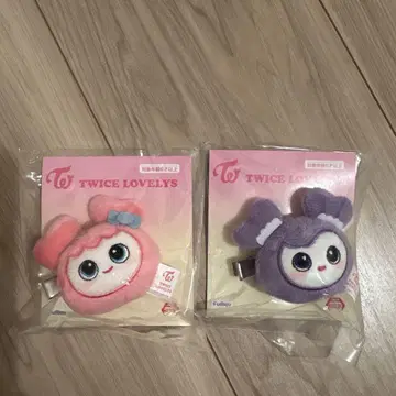 TWICE LOVELYS 사나 허벅지 봉제 인형 헤어핀 세트