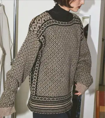 todayful 노르딕 오버 니트