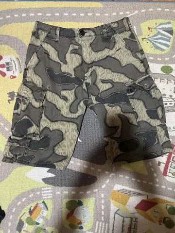 7부 카모플라쥬 하프 팬츠