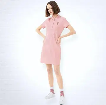 라코스테 핑크 폴로 원피스 반팔