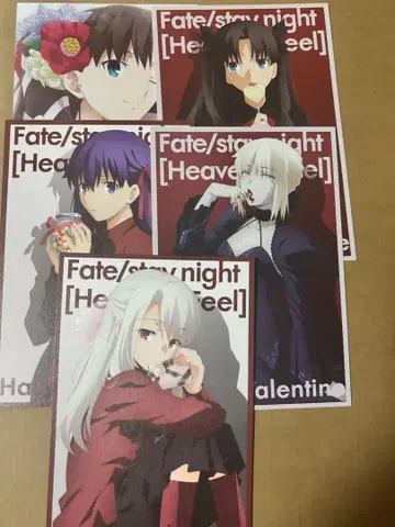 Fate/stay night HF 발렌타인 벌스데이 엽서