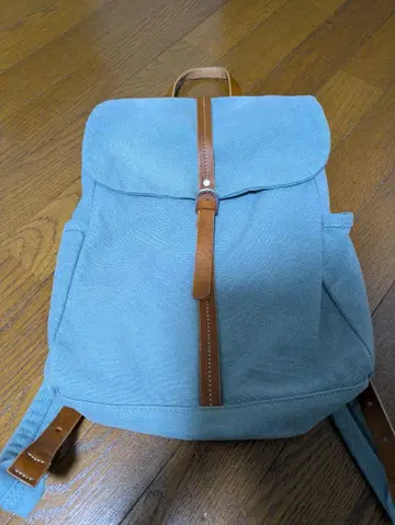 카구야마 가방 스카이블루 캔버스 백팩