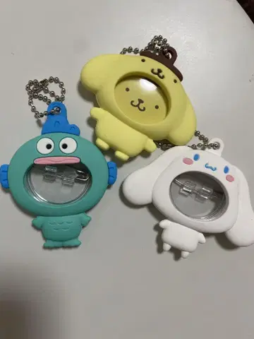 산리오 얼굴 부착 키링