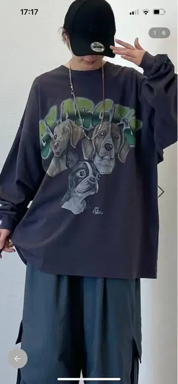 GEORGE'S CAT&DOG 긴팔 티셔츠