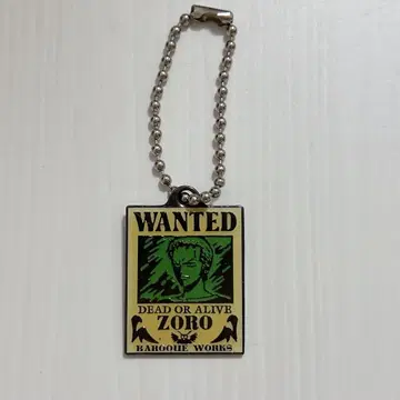 원피스 조로 WANTED 키링