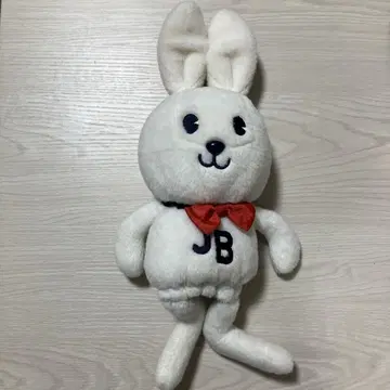 JB 토끼 봉제 인형 빨간색 리본