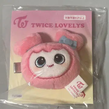GIGO 한정판 TWICE LOVERYS 봉제 인형 헤어핀 모모 모브리