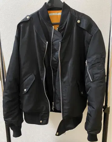 NYLON Twill Double Front Bomber Jacket