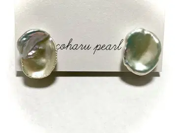 [ 하나뿐인 ] 페탈 담수 진주 스터드 귀찌 B