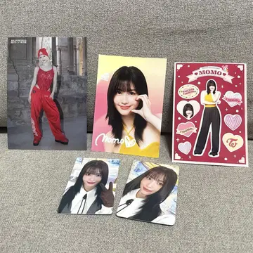 TWICE 모모 브로마이드 트레이딩 카드 스티커 사인 포함