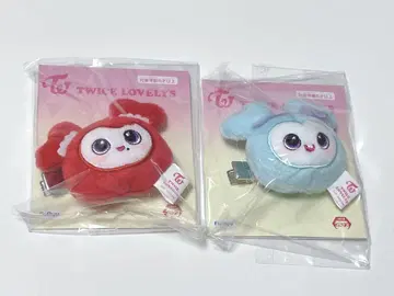 GIGO 한정판 TWICE LOVERYS 봉제 인형 헤어핀 나연 채영