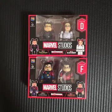 MARVEL 베어브릭 제일복권 페어 박스상 2개 세트