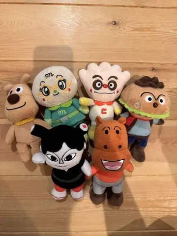호빵맨 봉제 인형 6개 세트