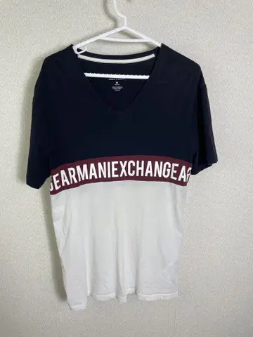 ARMANIE EXCHANGE 아르마니 익스체인지 셔츠 화이트 네이비 M