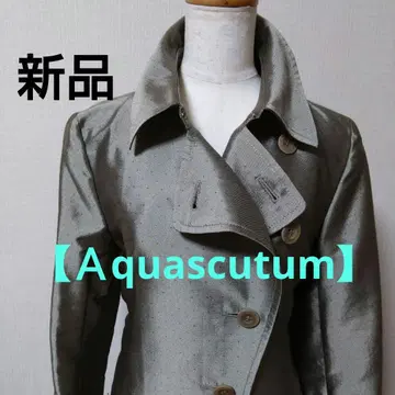 [ Aquascutum ] 새틴 트렌치코트 새상품 택 포함
