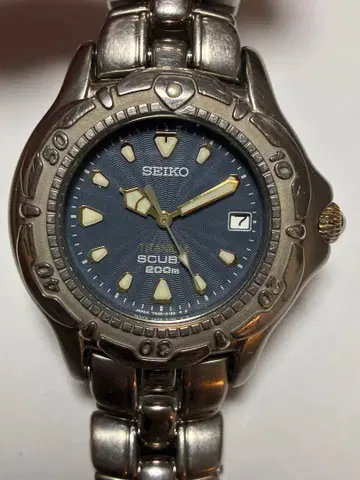 세이코 TITANIUM 다이버 남성용 손목시계