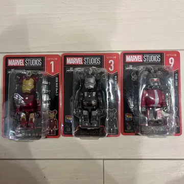 MARVEL STUDIOS BE@RBRICK Happy 복권 3체 세트