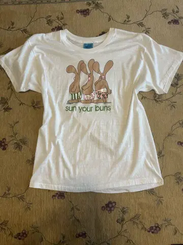 [ SHA AKERS ] 80s made in USA 일광화상 토끼T