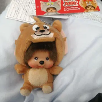 톰과 제리 봉제 인형 키체인 포함 몽치치 제리 얼굴 큰 SS
