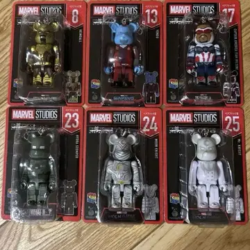 MARVEL STUDIOS 큐브릭 베어브릭 6체 세트 마블