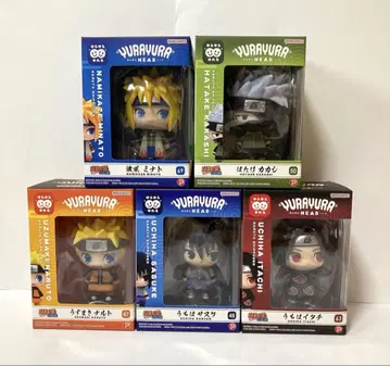 NARUTO 돌풍전 흔들흔들 헤드 피규어 나루토 사스케 카카시 이타치