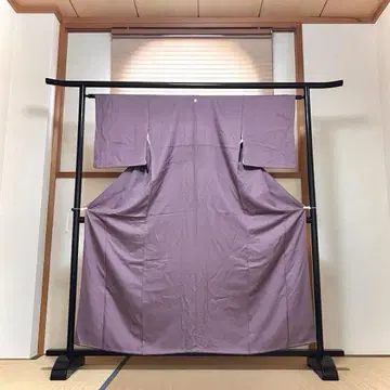 이로무지 꽃칠보 이어짐 지패턴 크레이프 원단 고대 보라색 PK-1055