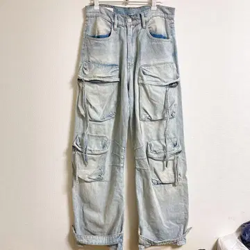 ZARA 자라 유틸리티 카고 팬츠 본지티 와이드 배기 벌룬