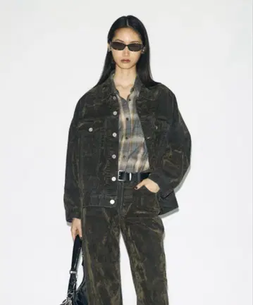 MOUSSY 오버사이즈 코듀로이 자켓 KHA 한정 컬러