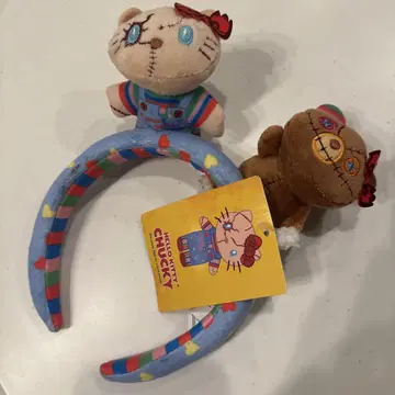 헬로키티 차키 봉제 인형 머리띠