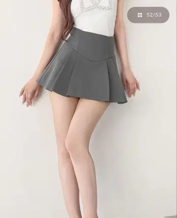 Darich 미 실루엣 미니 스커트 GRY