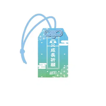 iLife! C상 아크릴 부적 무지개 깃털 미니