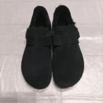 [ 미사용 ] 버켄스탁 런던 스웨이드 램스킨 보아 블랙 26.5cm