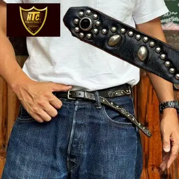 HTC Narrow Studs Belt 블랙스톤 34