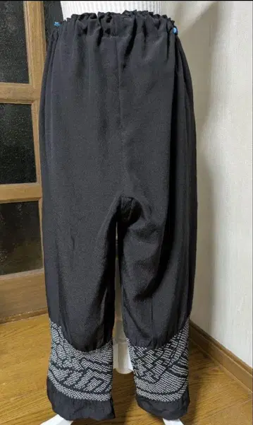 유카타 리메이크 팬츠 효고 오비 팬츠