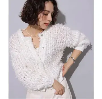 아르페쥬 스토리 플러피 블루종 화이트